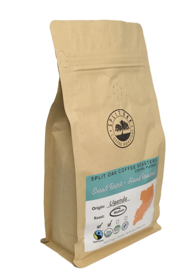 3 Pack Uganda Roasted Artisan Coffee Beans Organic, Espresso Arabica, Vanilla Flavor, Whole Beans, Hand Roasted, Sustainable, Complex
