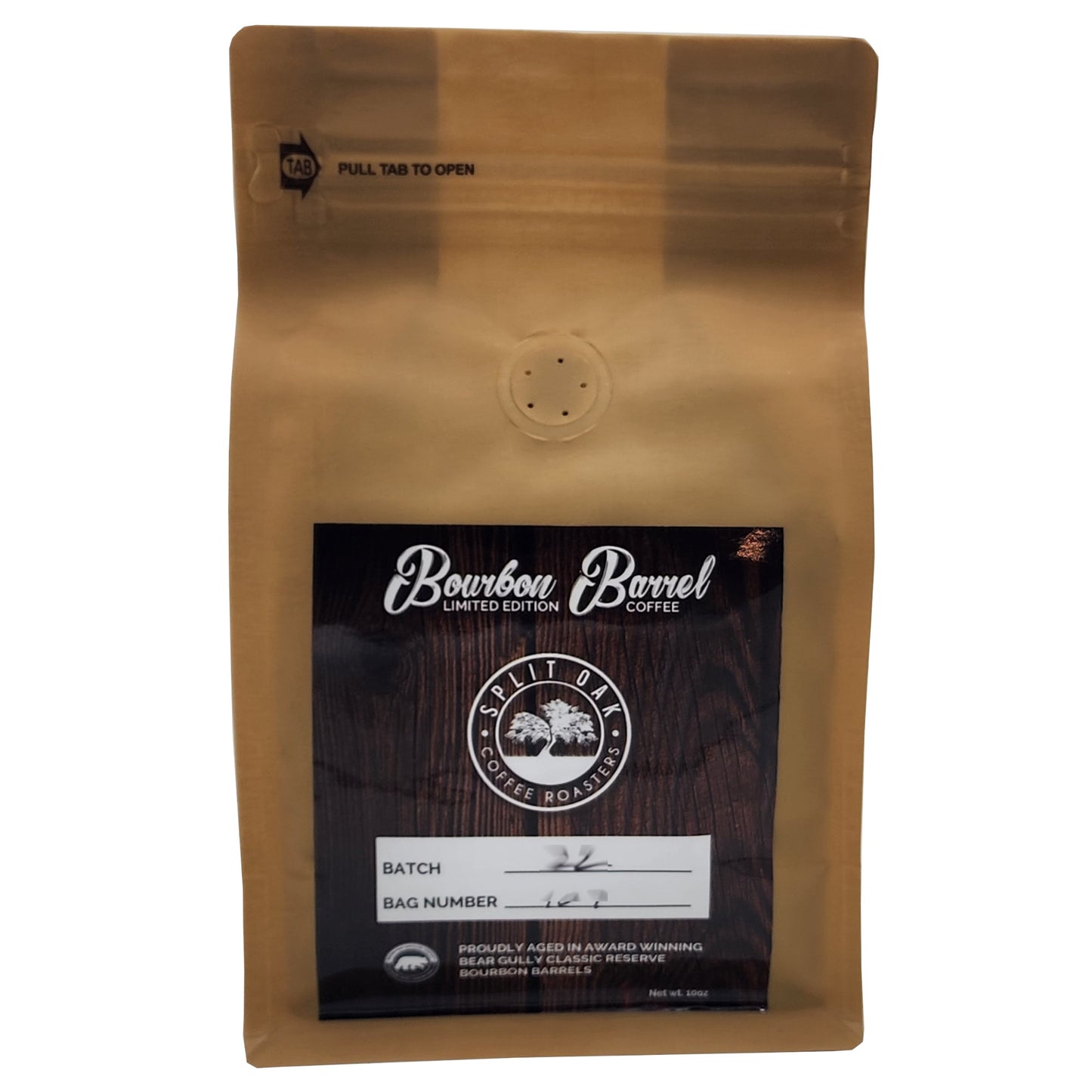 3 Pack Organic Bourbon Barrel Roasted Coffee Beans 10oz, Limited Edition Barrel