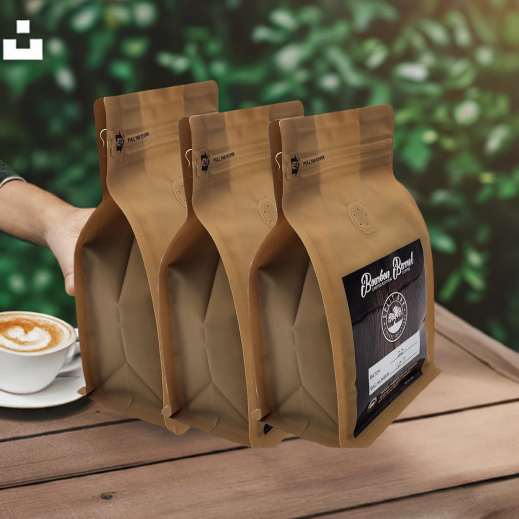3 Pack Organic Bourbon Barrel Roasted Coffee Beans 10oz, Limited Edition Barrel