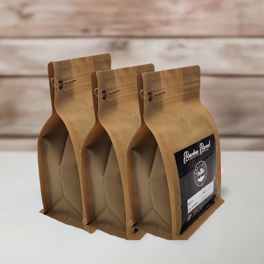 3 Pack Organic Bourbon Barrel Roasted Coffee Beans 10oz, Limited Edition Barrel