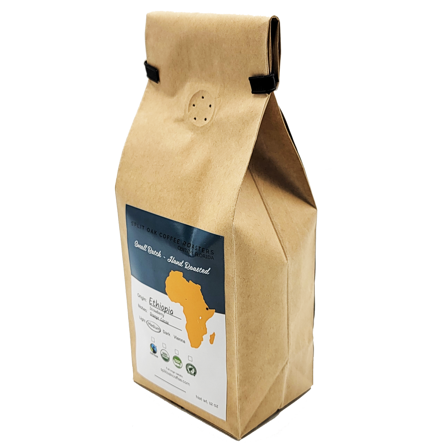 Organic Ethiopia Whole Bean 12oz - Medium Roast