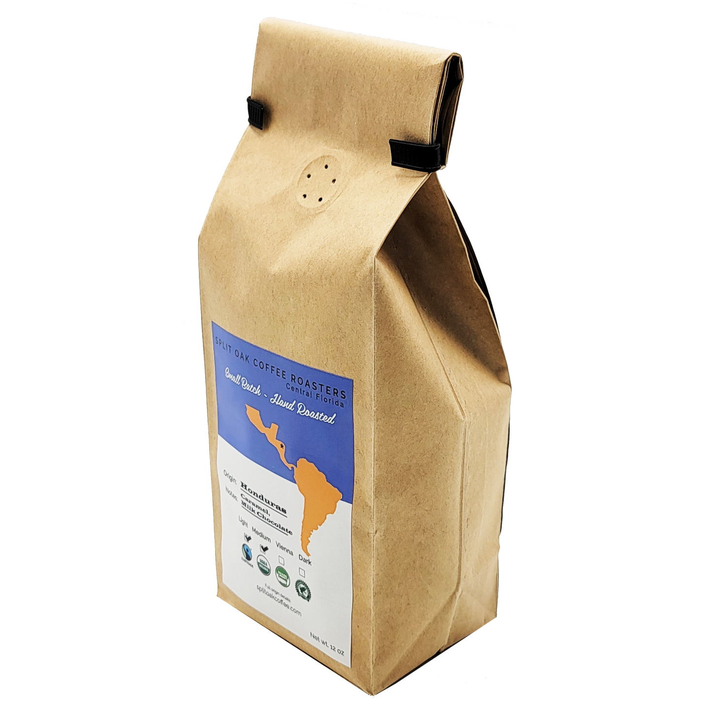 Organic Honduran Coffee Hand Roasted 12 Oz Whole Bean - Medium Roast