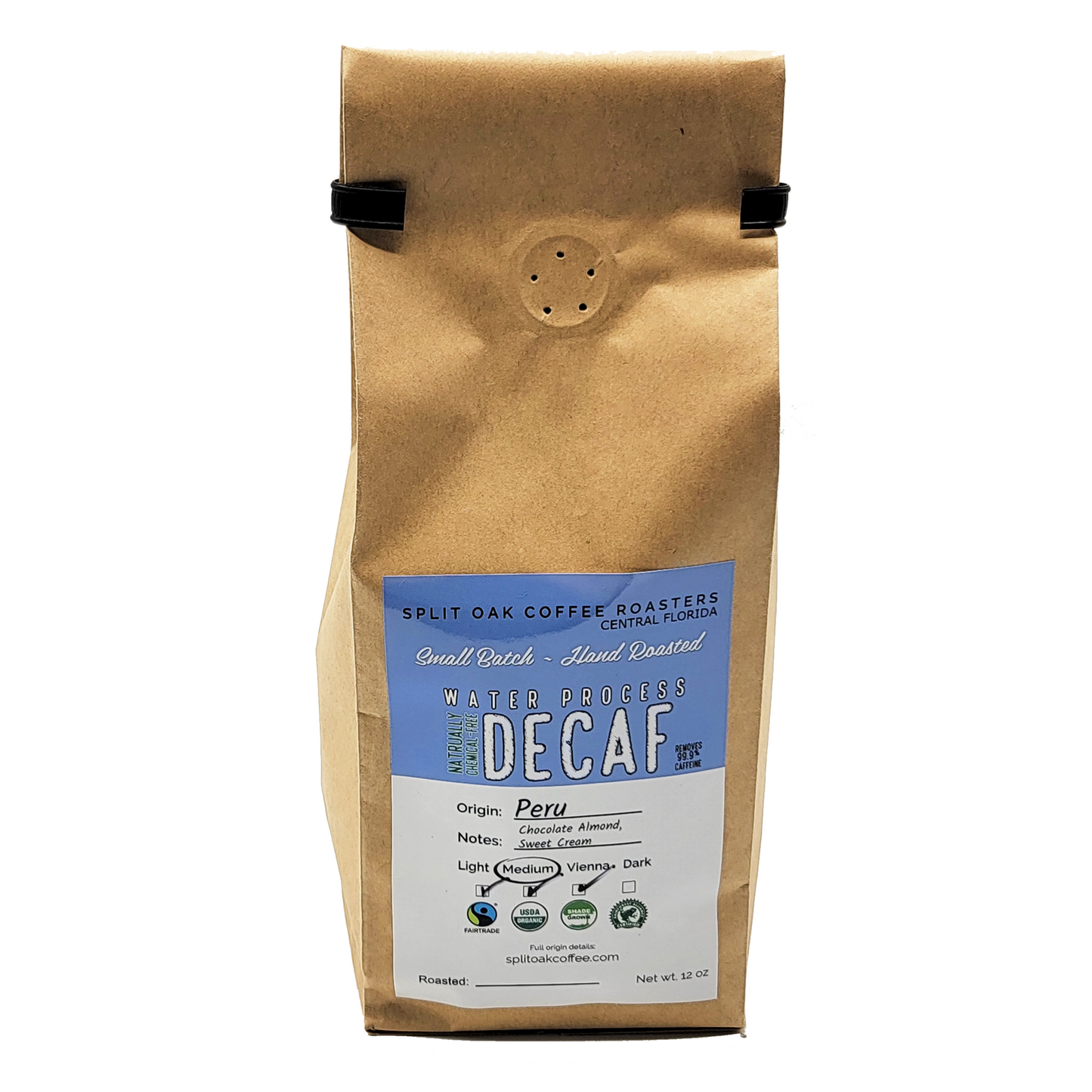 Decaf Organic Swiss Water Process 12oz - Medium Roast