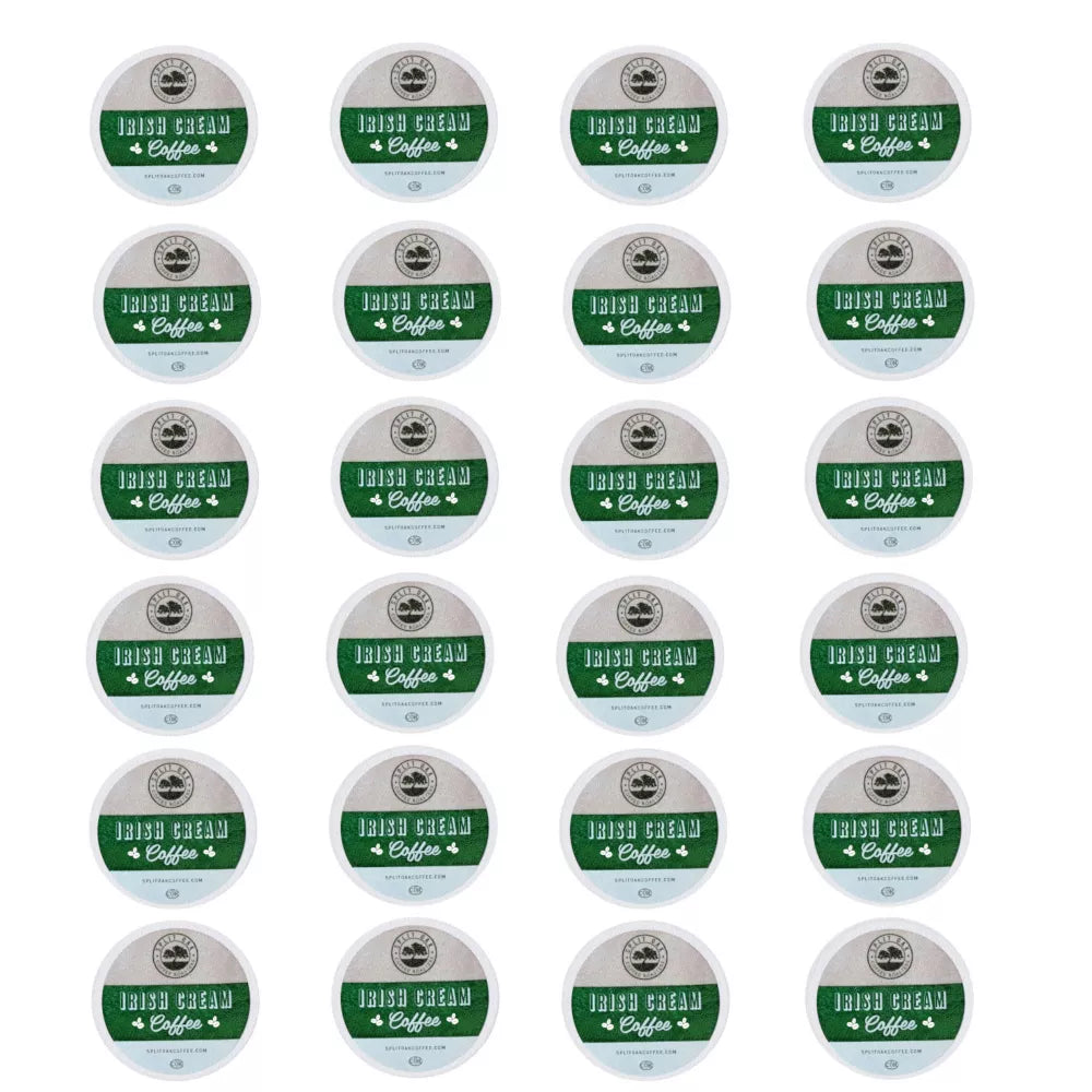 Split Oak Coffee Irish Cream Gourmet Coffee, 24 Count, Single Serve Coffee Pods Compatible With All Keurig K-cup Brewers