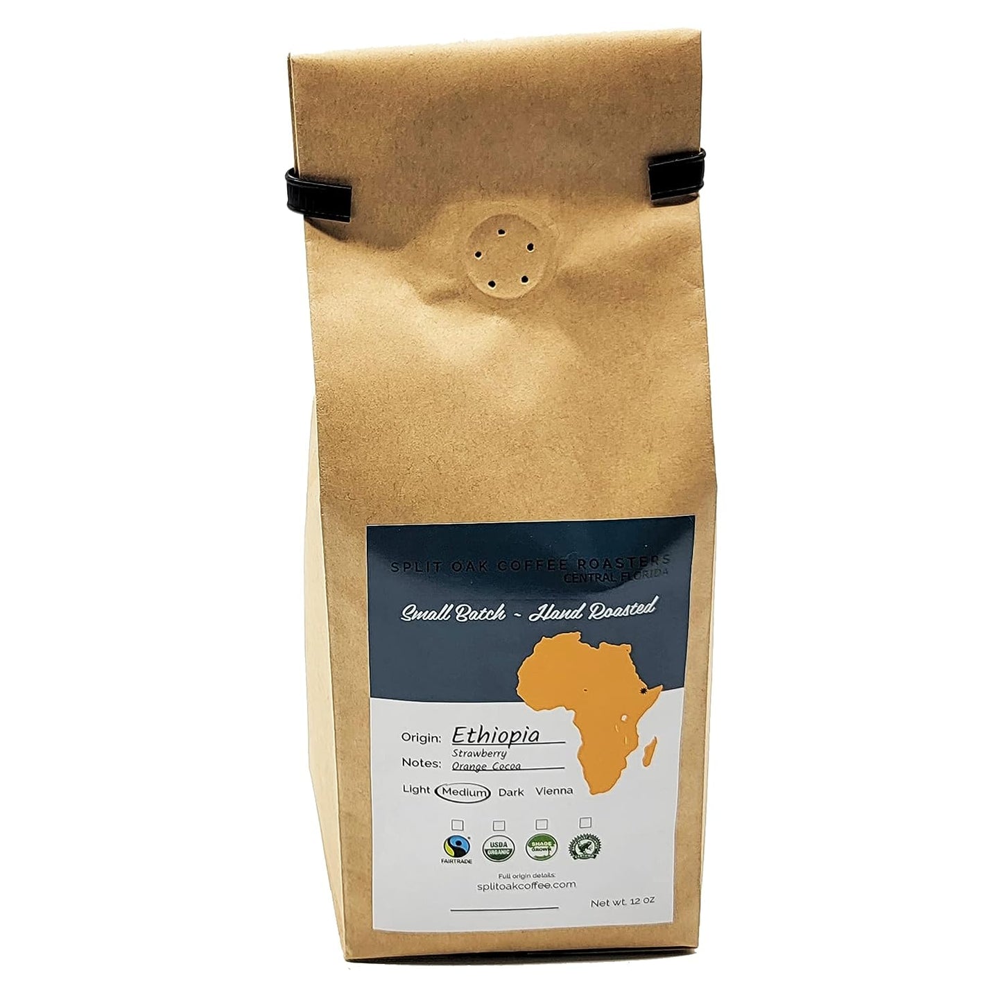 3 Pack Ethiopian Coffee Roasted Whole Beans 12oz USDA Fairtrade Coffee Rich and Bold Strawberry Orange and Cocoa Finish