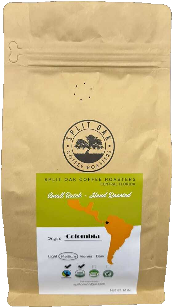 Colombian Coffee Whole Bean12oz - Medium Roast