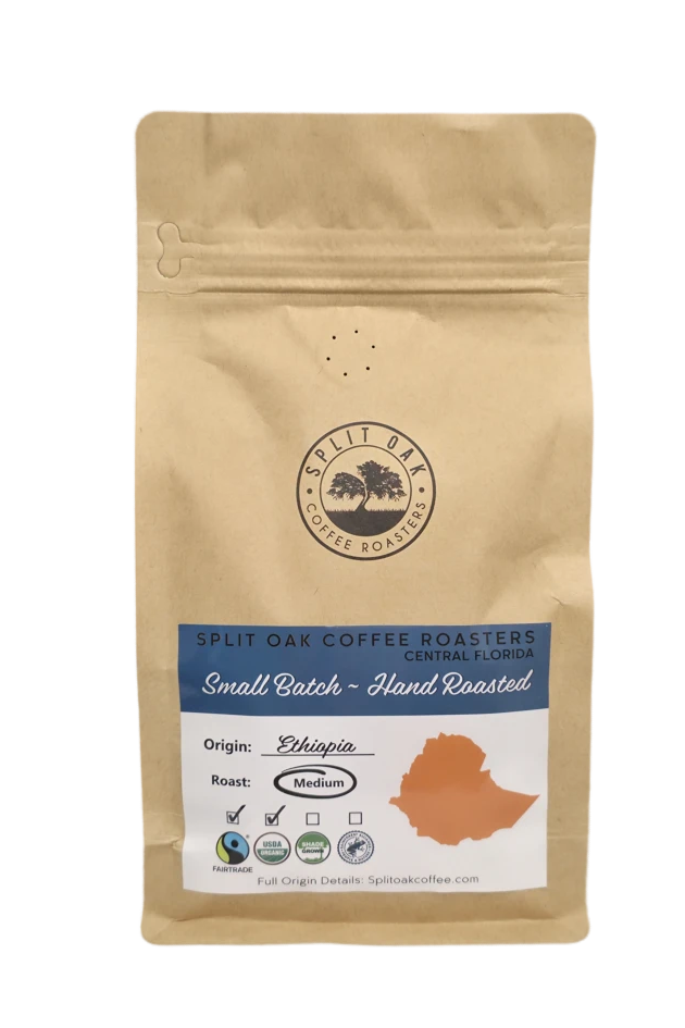 3 Pack Ethiopian Coffee Roasted Whole Beans 12oz USDA Fairtrade Coffee Rich and Bold Strawberry Orange and Cocoa Finish