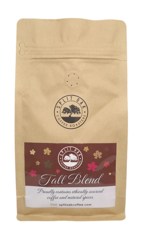 Special Coffee Fall Blend notes of chocolate, cherry and cream, hand roasted
