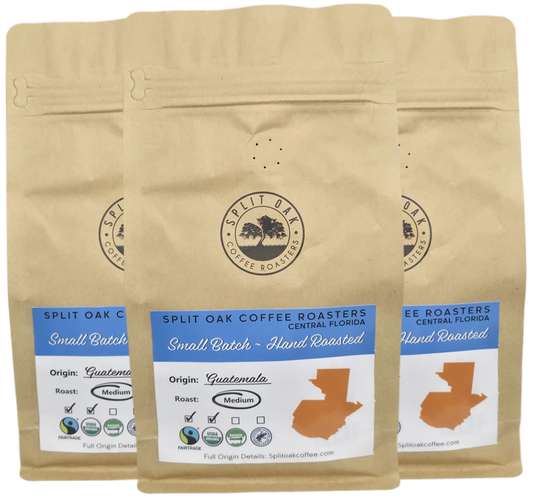 3 Pack Organic Guatemala Huehuetenango Whole Coffee Beans, Fair Trade, Medium Roast, Single Origin, Shade Grown, Fresh Roasted, Arabica