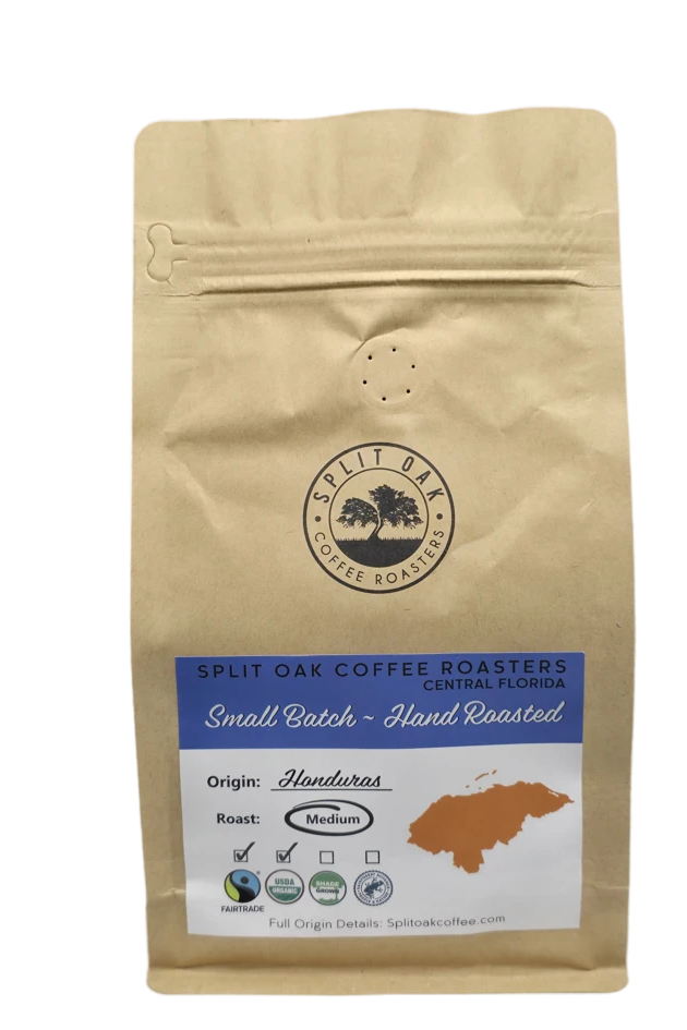 Organic Honduran Coffee Hand Roasted Whole Bean - Medium Roast