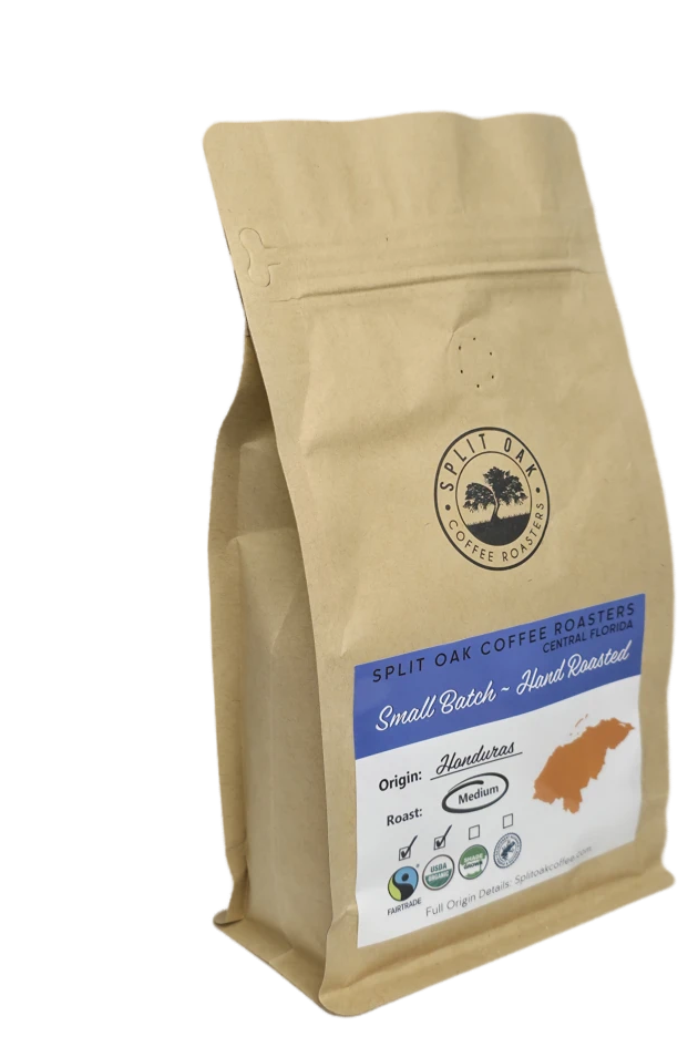 Organic Honduran Coffee Hand Roasted Whole Bean - Medium Roast
