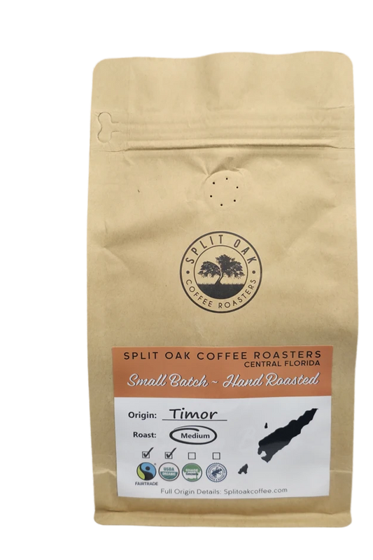 Organic Timor Roasted Whole Coffee Beans - Medium Roast