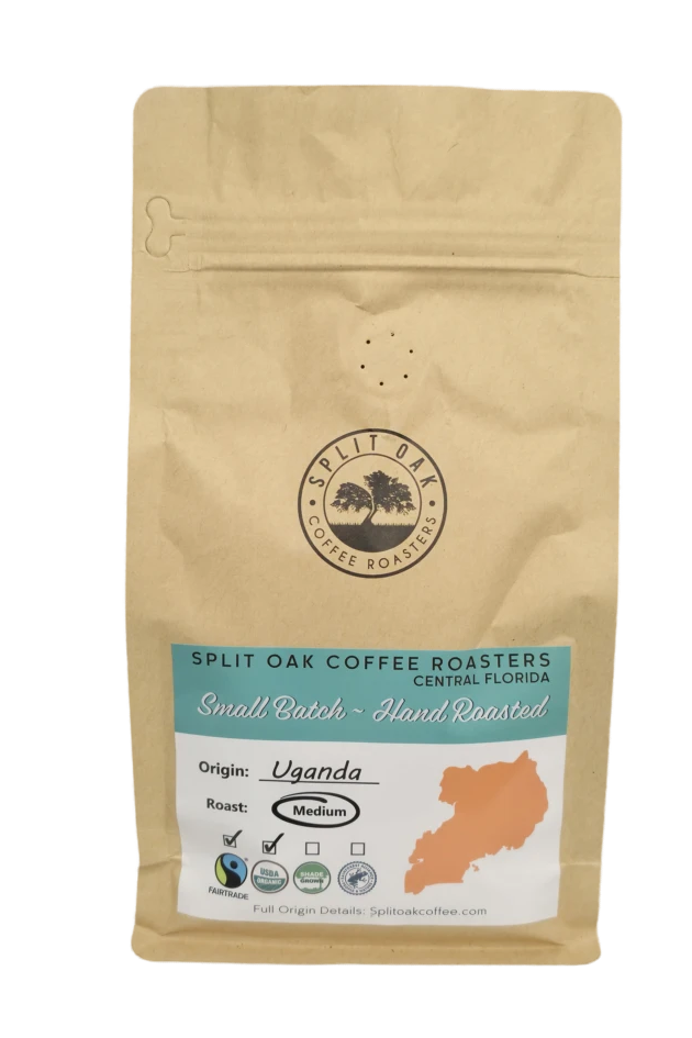 3 Pack Uganda Roasted Artisan Coffee Beans Organic, Espresso Arabica, Vanilla Flavor, Whole Beans, Hand Roasted, Sustainable, Complex