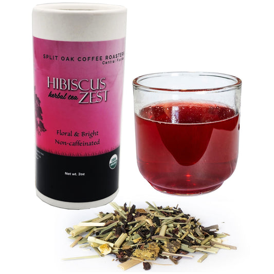 Organic Hibiscus Zest Herbal Loose Leaf Tea