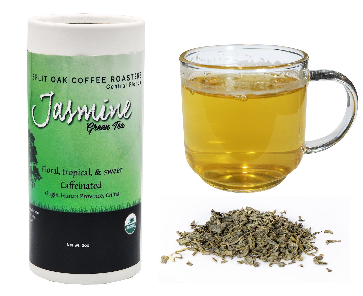 Organic Jasmine Green Loose Leaf Tea