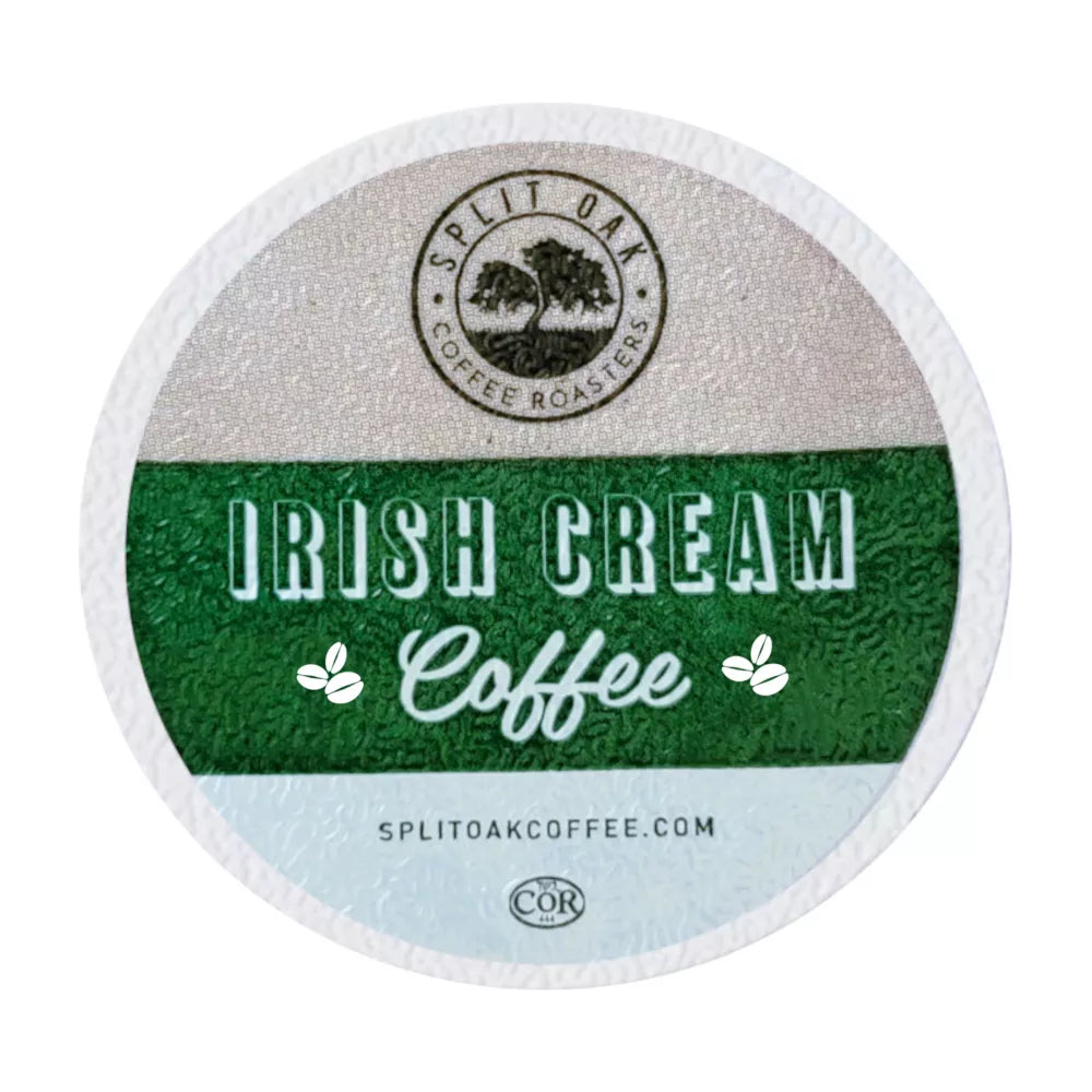 Split Oak Coffee Irish Cream Gourmet Coffee, 24 Count, Single Serve Coffee Pods Compatible With All Keurig K-cup Brewers